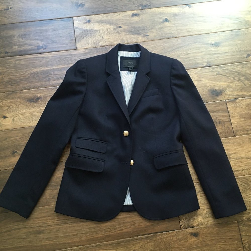 Navy J. Crew Schoolboy Blazer